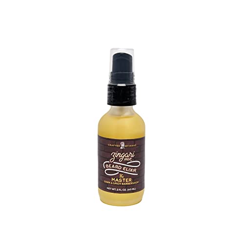 Zingari Man Beard Oil - Conditioning & Softening, Natural Fruit Oils Nourish Skin - 2 fl oz