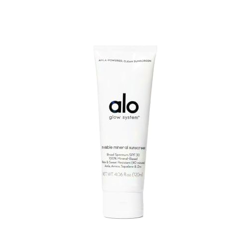 Alo Invisible Mineral Body Sunscreen - UVA/UVB Protection, Antioxidant Amla - 4 Oz