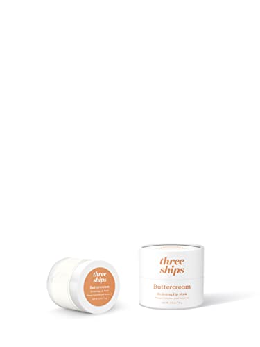 Three Ships Buttercream Lip Mask - Intensive Vegan Hydration, Natural Ingredients - 15g