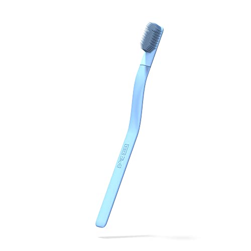 Boie USA Fine Toothbrush - Gentle Soft Bristles, BPA-Free, Replaceable Head, Blue