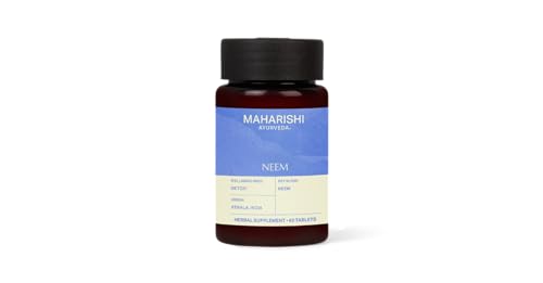 Maharishi Ayurveda Neem Capsules - Skin Detox & Blood Purifier, Non-GMO, Vegan - 60 Count