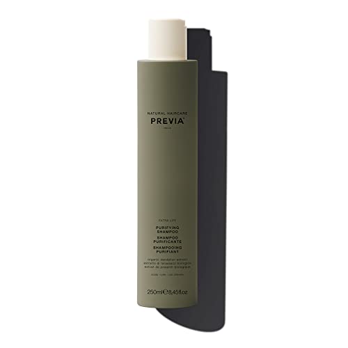 PREVIA Purifying Shampoo - Hydrating Dandruff Relief, Natural Ingredients - 8.45oz