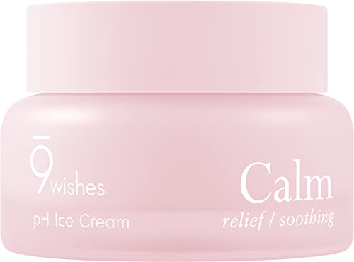 [9 wishes] Calm pH Ice Cream - Soothing After Sun Care for Sensitive Skin - 1.7 Fl Oz