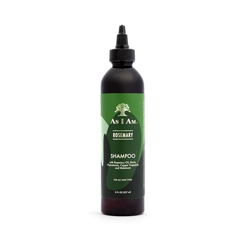 As I Am Rosemary Shampoo - Strengthens & Moisturizes Hair, Balances Scalp pH - 8 Oz