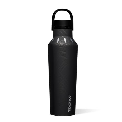 Corkcicle x Marvel Black Panther Canteen - Insulated, Keeps Beverages Cold & Hot - 20oz