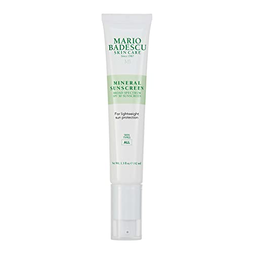 Mario Badescu Face Sunscreen SPF 30 - Oil-Free, Hydrating, Reef Safe - 1.5 Fl Oz