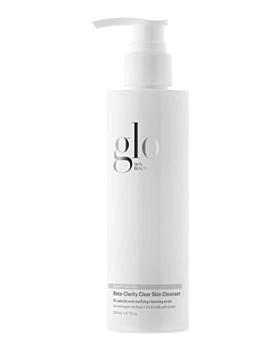 Glo Skin Beauty Face Cleanser - Clears Breakouts, Exfoliating Beads, 2% Salicylic Acid - 6oz