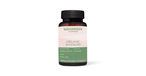 Maharishi Ayurveda Organic Shatavari Tablets - Hormone Balance & Reproductive Support - 60ct