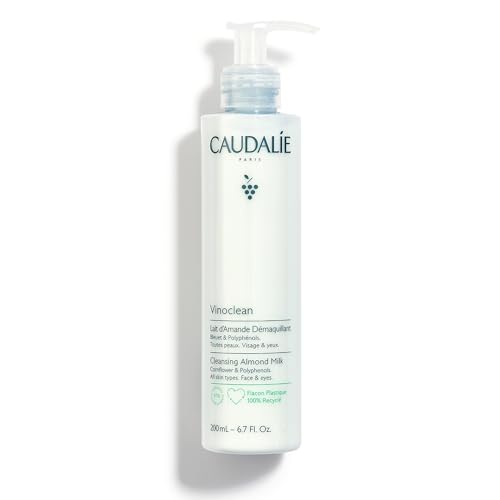 Caudalie Vinoclean Facial Cleanser - Nourishing Almond Milk, Antioxidant Hydration - 6.7oz