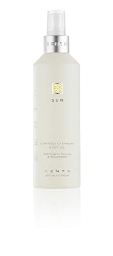 Zents Luminous Cashmere Body Oil - Softens Skin with Vitamin E & Coconut Oil - 8 fl oz