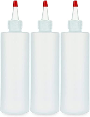 BRIGHTFROM 8 oz Squeeze Bottles - Leak-Proof, BPA-Free for Sauces & Crafts - Pack of 3