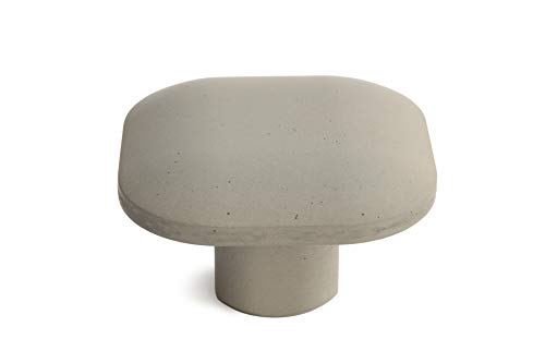 Freja Modern Wall Hooks - Hand-Poured Gray Concrete, Durable & Versatile for Coats, Hats - 5.3"