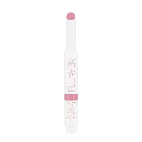 FLOWER BEAUTY Plump It Up Lip Gloss - Comfortably Plumps Lips, Sweet Vanilla Scent - 0.12oz