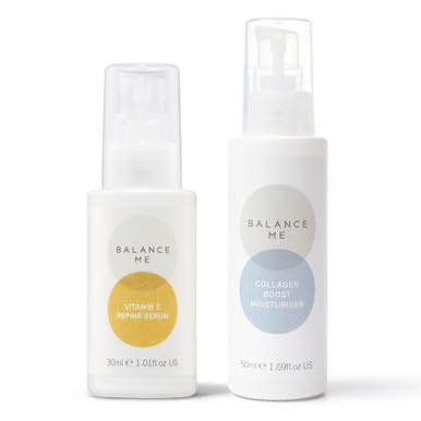 Balance Me Hydrate + Glow Duo - Brightening Vitamin C Serum & Collagen Boost Moisturizer - 50ml