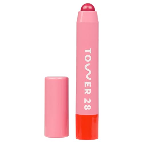 Tower 28 JuiceBalm Tinted Lip Balm - Hydrating Color with Shea & Marula Oil - 0.09 Fl Oz