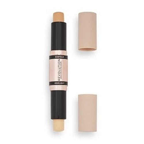 Revolution Contour & Highlighter Stick - Define & Lift, Vegan & Cruelty-Free - Fair 8.6g