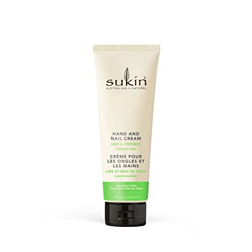 Sukin Naturals Hand & Nail Cream - Hydrates, Nourishes with Lime & Coconut - 4.23 fl oz