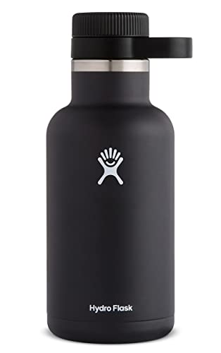 Hydro Flask Insulated Stainless Steel Growler - Leakproof, BPA-Free, 64oz, Black