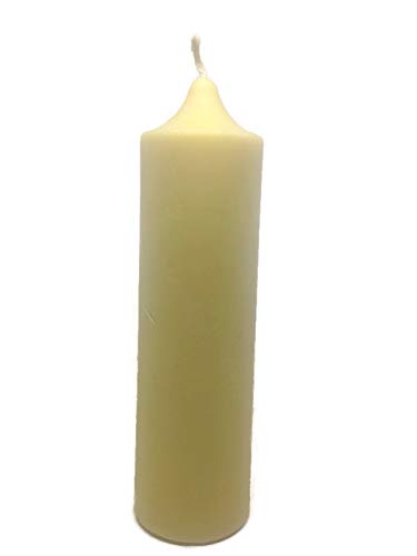 Pure Natural Beeswax Candle Set - Handmade, Long-Lasting, Organic Cotton Wick - 3 Pack, 5" Tall