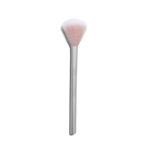 RMS Beauty Skin2Skin Classic Fan Brush - Vegan, Soft Bristles for Highlighter & Blush - Makeup Tool