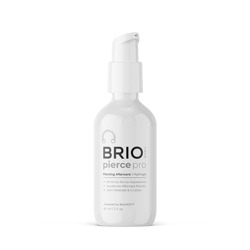 BRIOTECH Pierce Pro Aftercare Gel - Soothes Itching & Bumps, Hypochlorous Acid, 2 fl oz