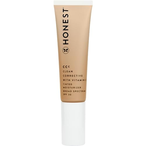 Honest Beauty Tinted Moisturizer - Vitamin C Infused, Mineral SPF 30, Vegan - Tundra Fair, 1 fl oz