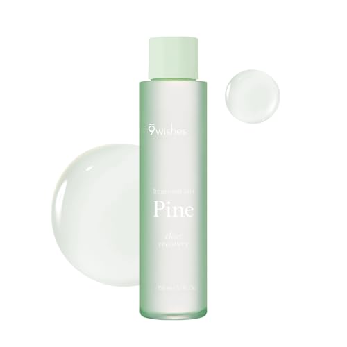 9 Wishes Pine Treatment Face Toner - Refines Pores, Soothes Skin, Plant-Based - 5.1 fl. oz