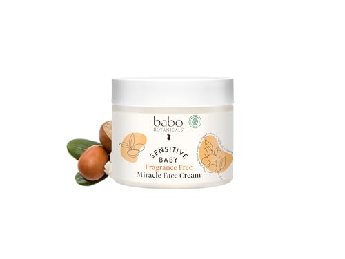 Babo Botanicals Baby Moisturizing Cream - Soothes Sensitive Skin, EWG Verified - 8oz