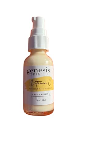 GENESIS SKIN CO. Vitamin C Face Serum - Brightens Skin, Reduces Dark Spots, 1oz