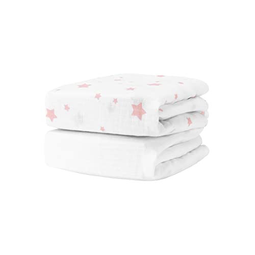 Newton Baby Organic Crib Sheets - Ultra-Soft, Breathable Cotton, GOTS Certified - 2-Pack