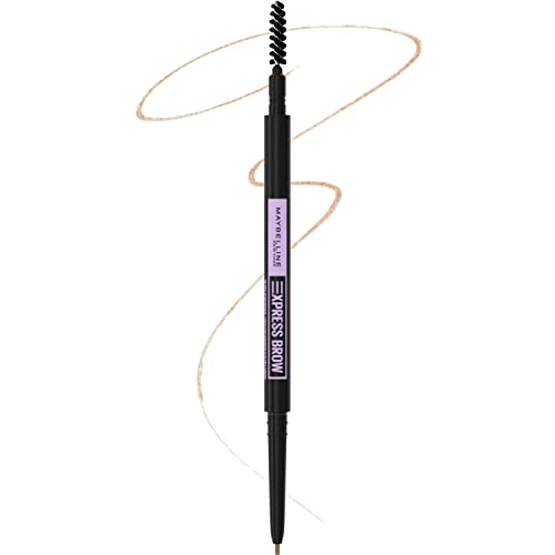 Maybelline Brow Ultra Slim Defining Pencil - Precise Hair-Like Strokes, Light Blonde - 0.003 oz