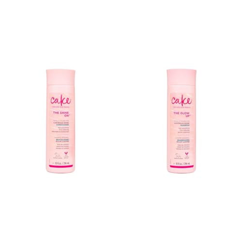 Cake Beauty Lustrous Shine Shampoo & Conditioner Set - Reduces Frizz, Vegan, 12oz Each