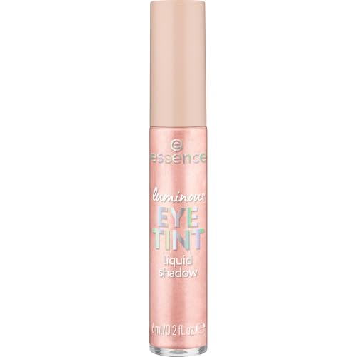 essence Luminous Eye Tint - Smudge-proof, Vegan Formula with Shimmery Finish - 01 Dazzling Rose