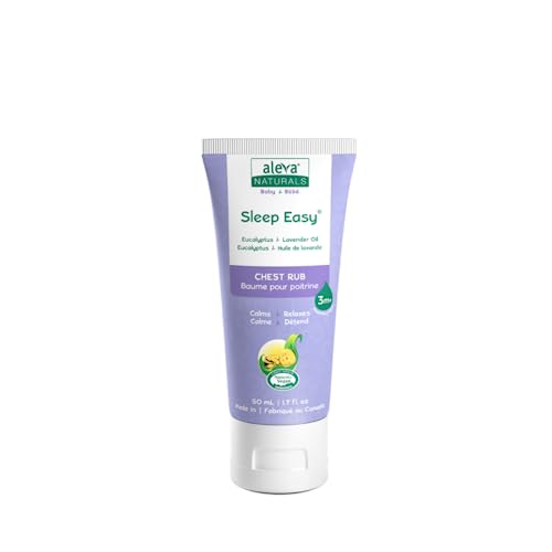 Aleva Naturals Chest Rub - Eucalyptus & Lavender Relief for Baby Congestion - 1.7 Fl Oz