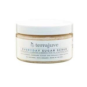 Terrajuve Body Scrub - Hydrating Exfoliation with Demerara Sugar & Raw Shea Butter - 12oz