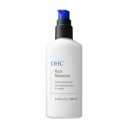 DHC Rich Moisture Facial Moisturizer - Hydrating, Antioxidant-Rich, Fragrance-Free - 3.3 fl. oz.