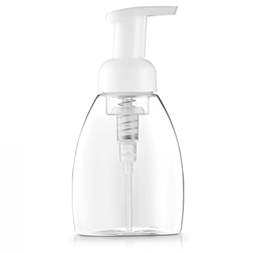 Bar5F Foaming Pump Bottle - Refillable for Dr. Bronner's Soap, BPA-Free Clear Plastic - 8.5oz