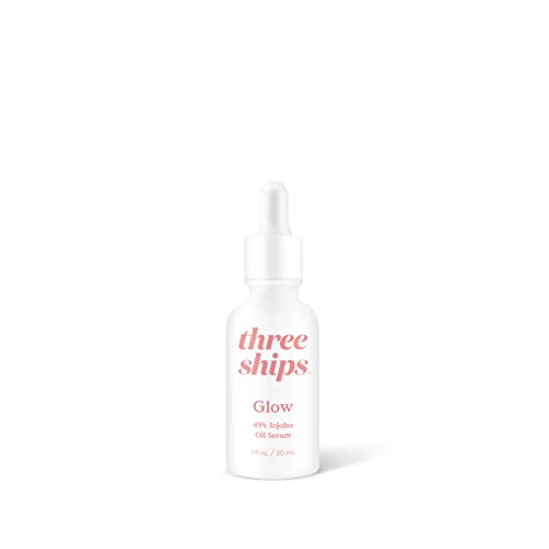 Three Ships Glow Jojoba Oil Serum - Hydrates, Balances Oily Skin, Vegan - 30mL