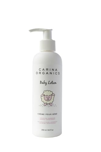 Carina Organics Baby Lotion - Gentle Moisturizer for Sensitive Skin, Organic Ingredients - 8 fl oz