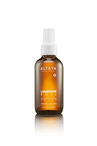 Alteya Organic Luminous Rose Hydrating Toner - Purifying & Revitalizing for All Skin Types - 4 Fl Oz