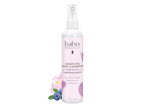 Babo Botanicals Leave-In Hair Conditioner - Detangles & Nourishes, Hypoallergenic - 8oz