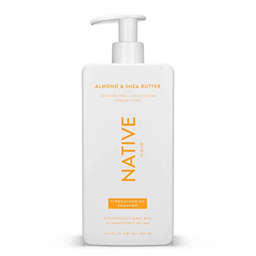 Native Shampoo - Strengthens and Restores Hair Vibrancy, Almond & Shea Butter Scent - 16.5 fl oz