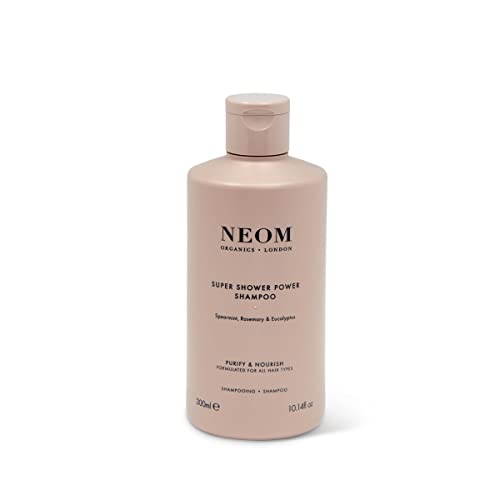 Neom Natural Shampoo - Purifying Cleanser with Spearmint & Rosemary, Vegan - 300ml