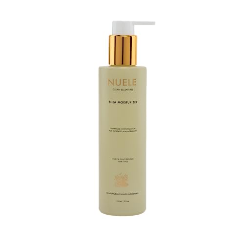 Nuele Shea Moisturizer - Enhanced Hydration, 100% Natural Ingredients - 5 Fl Oz for Curly Hair