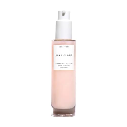 HERBIVORE Pink Cloud Face Wash - Hydrating Makeup Remover, Plant-Based, Vegan - 100mL