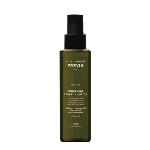 PREVIA Scalp Treatment Lotion - Detoxifies and Rebalances Dry Hair, Natural Tea Tree Oil - 3.38oz