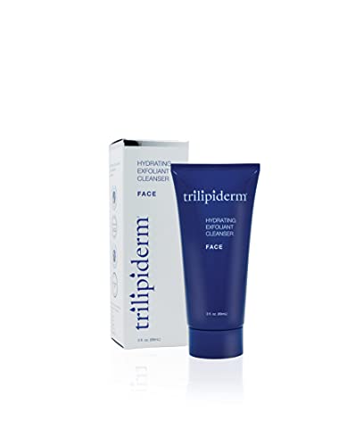 Trilipiderm Facial Cleanser - 3-in-1 Hydrating Exfoliant, Fragrance-Free - 3oz Travel Size