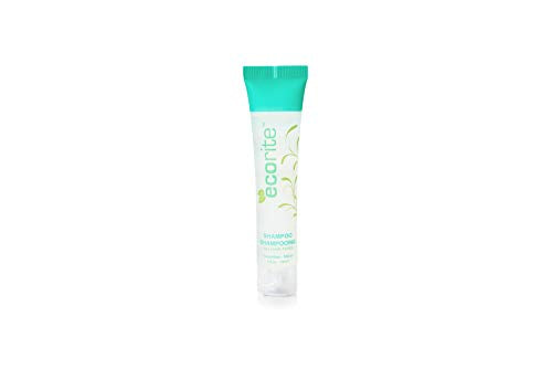 Ecorite Travel Size Shampoo - Refreshing Cucumber-Melon, Biodegradable Tube - 1oz, Pack of 288