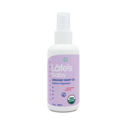 Lafe's Baby Organic Body Oil - Nourishing Jasmine & Grapefruit, Vegan & B Corp Certified - 4oz