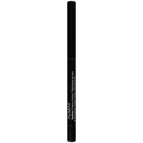 Almay Eyeliner Pencil - Long-Wearing, Hypoallergenic & Nourishing, Black - 0.01 oz